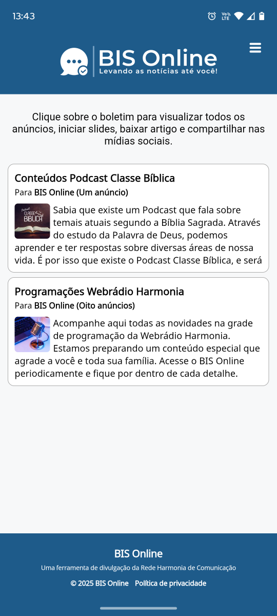 Boletins Criados Boletins Criados